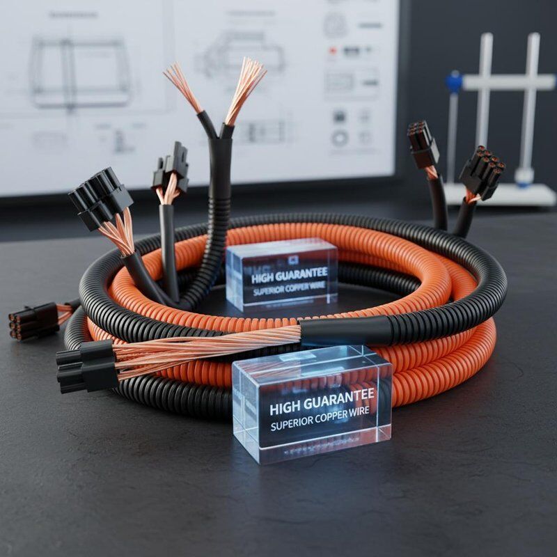 Hohe Garantie für die Kabelverbindung des Baggergergerätes mit hochwertigem Kupferdraht und PVC-Isolation, die Sicherheit und Langlebigkeit gewährleistet